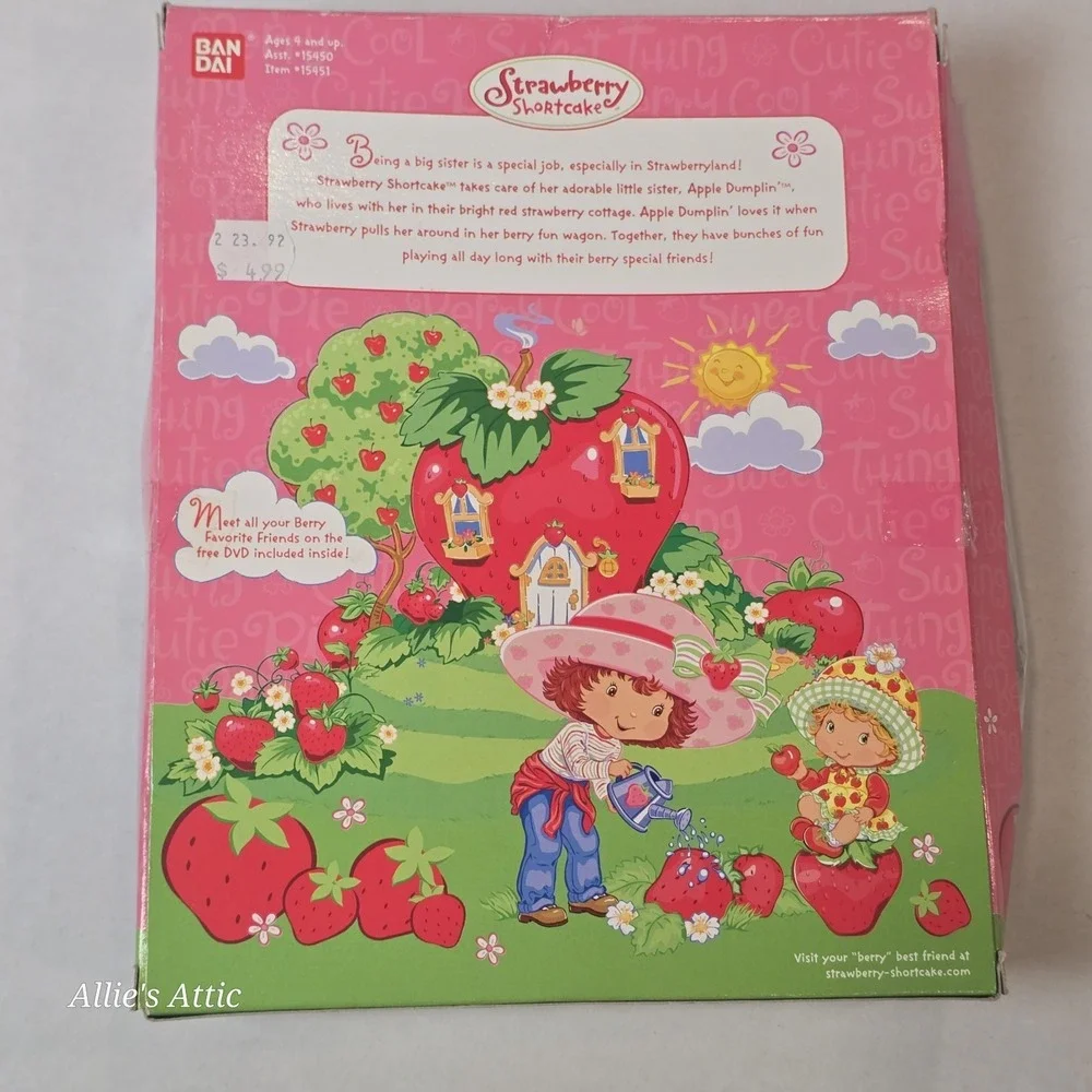Strawberry Shortcake Berry Sweet Sisters DVD Apple Dumpling Vintage Toy Doll New